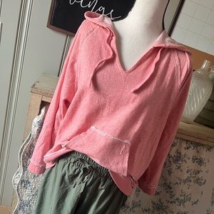 Pink Zyia hoodie with pocket